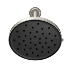 Moen Verso Series 220R2EPSRN Shower Head, Round, 1.75 gpm, 1/2 in Connection, IPS, 8-Spray Function, Plastic, 9 in Dia