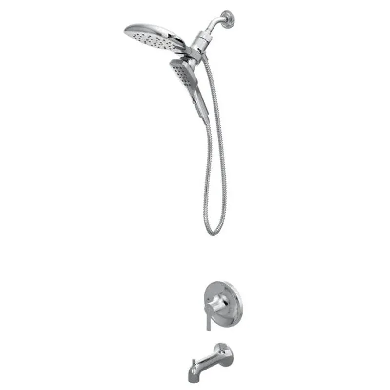 Moen Zyla 82140 Series 82140 Tub/Shower Faucet, Standard with Handshower Showerhead, 1.75 gpm Showerhead, 1-Handle