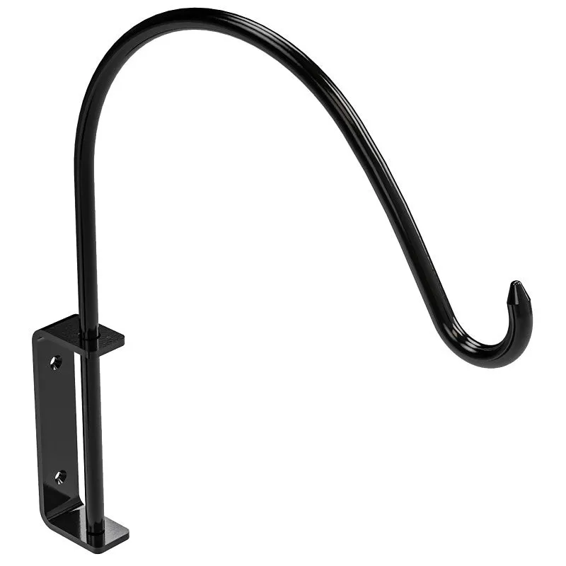 National Hardware N275-502 Curved Plant Hanging Bracket, 11-15/16 in L, 12-13/16 in H, Steel, Black (POS)