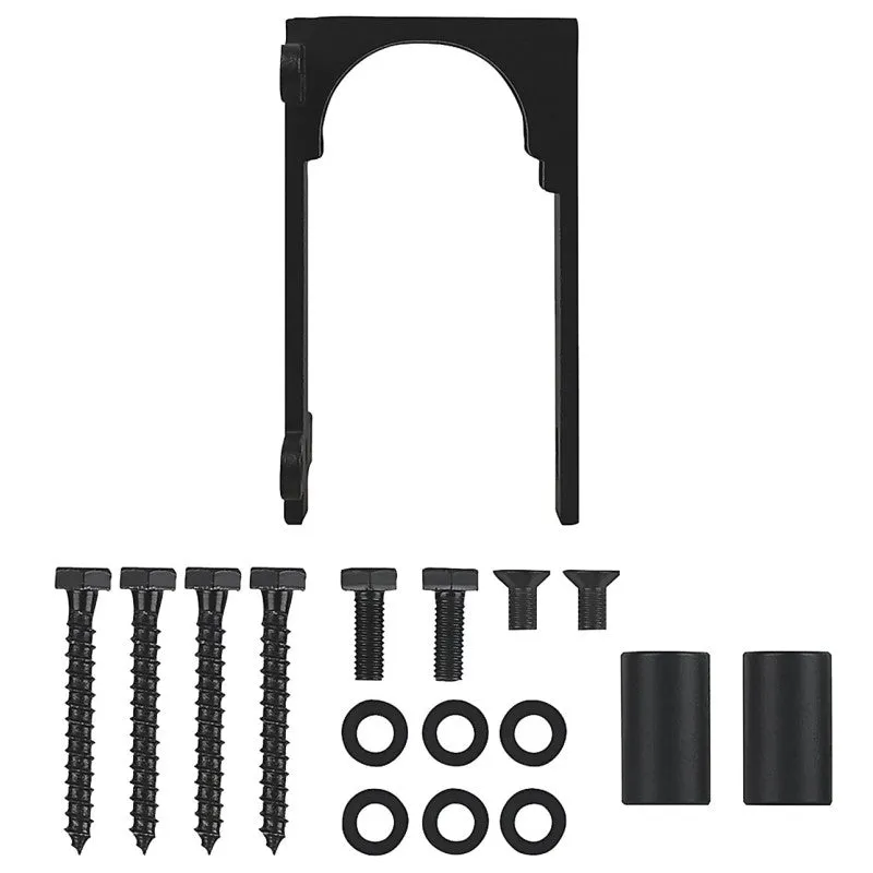 National Hardware N700-115 Bypass Bracket Kit, Steel, Matte Black (POS)