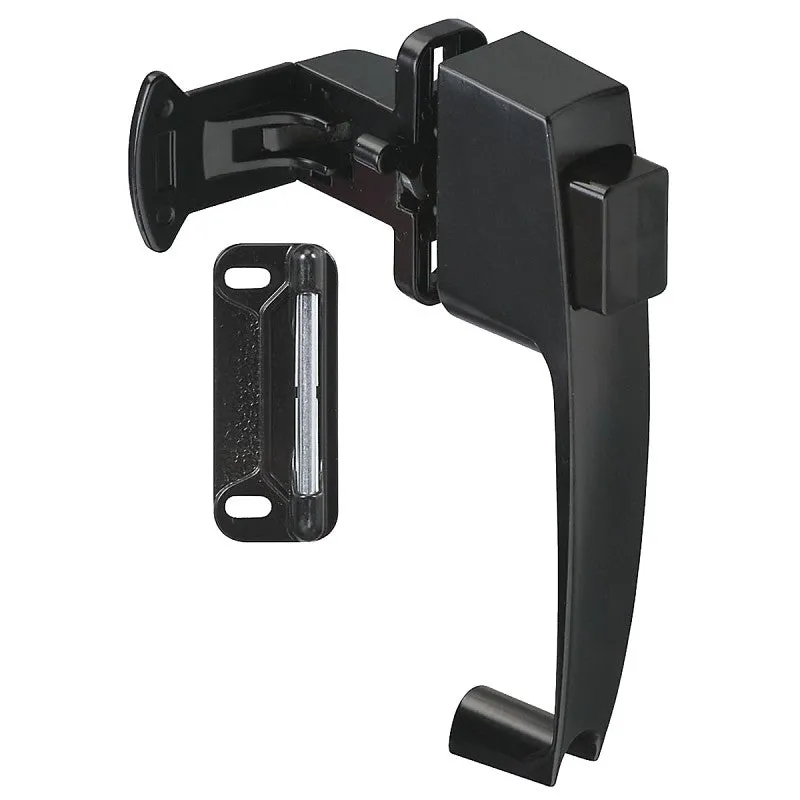 National Hardware V1316 Series N178-350 Pushbutton Latch, Black, 1-3/4 in Hole Spacing, Zinc, 5/8 to 2 in Thick Door (POS)