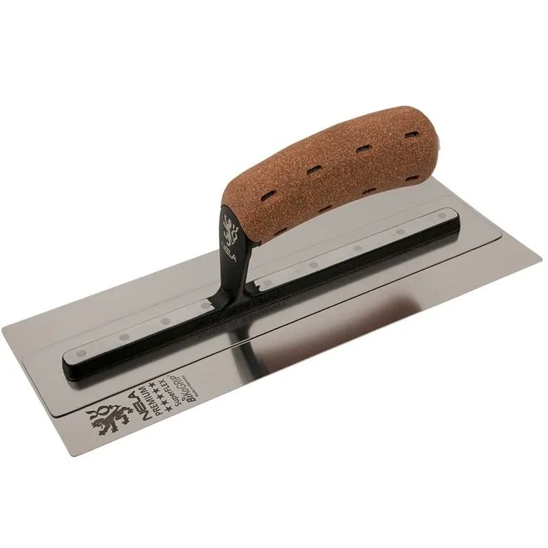 Nela 11″ x 4.3″ SuperFLEX Cork Hdl SS Finishing Trowel