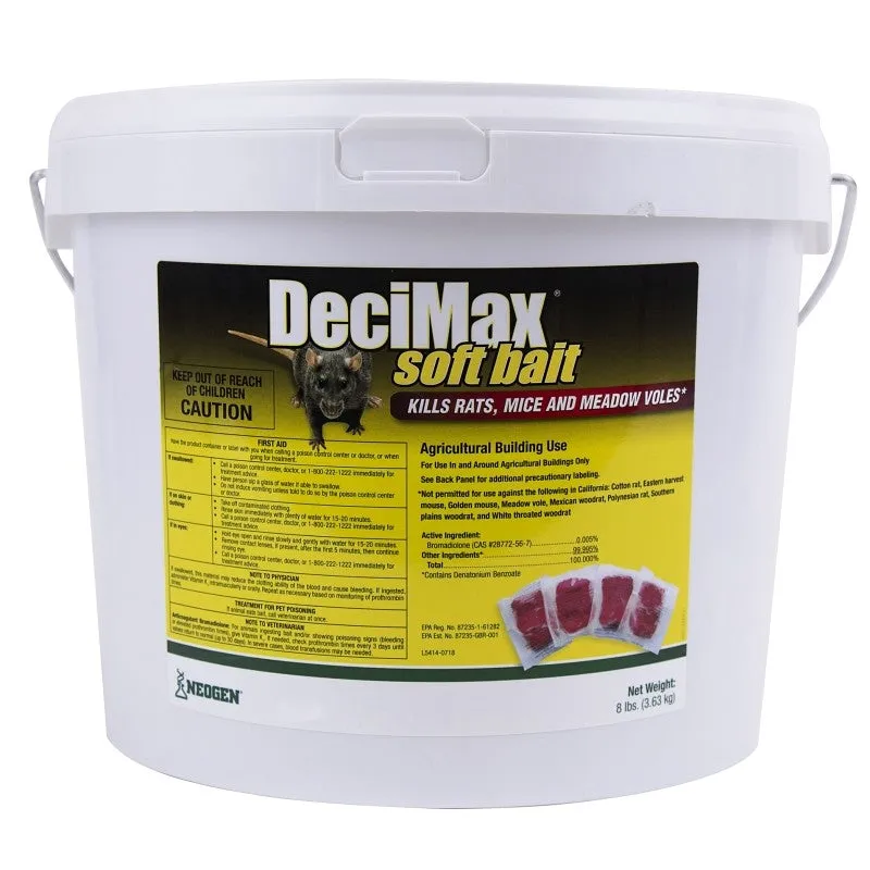 Neogen 116841 Soft Bait Rodenticide, Paste, 8 lb, Pail