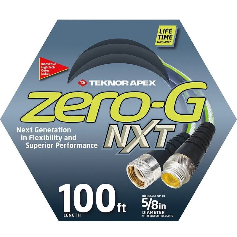 Neverkink 5100-100 Garden Hose, 5/8 in, 100 ft L, FNPT, Hybrid Polymer, Gray