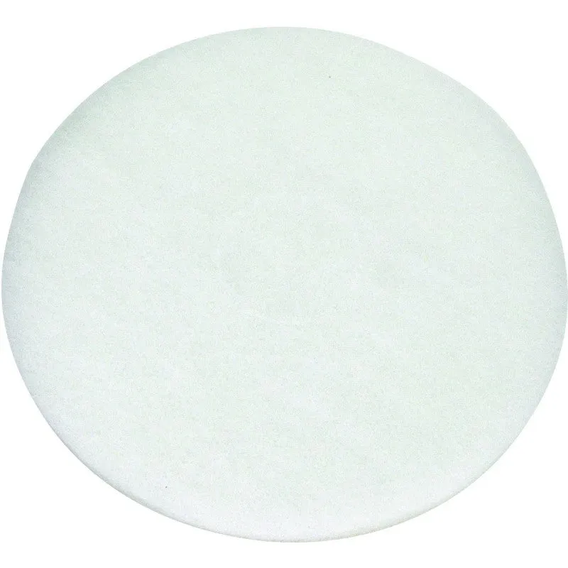 North American Paper 424614 Polishing Pad, White, For: 800 rpm Auto Scrubbers, 5 and 6 Cup Glass or Plastic Blender Jars (Pack of 5)
