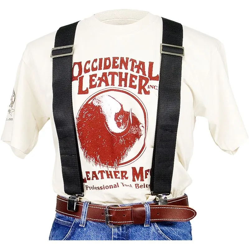 OCCIDENTAL LEATHER 9020B – Oxy Nylon Suspenders – Black