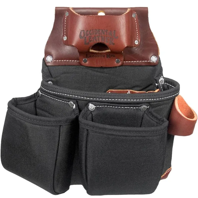 OCCIDENTAL LEATHER B8018DB – OxyLights 3 Pouch Tool Bag – Black