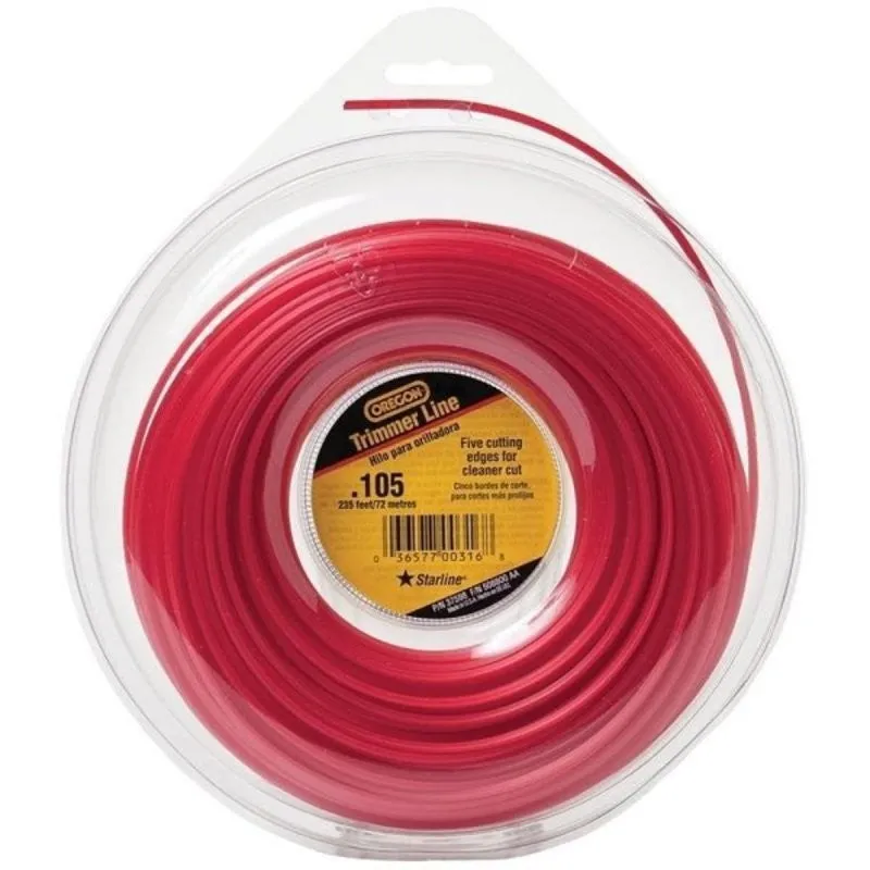 Oregon 619774/37598 Trimmer Line, 0.105 in Dia, 235 ft L, Co-Polymer