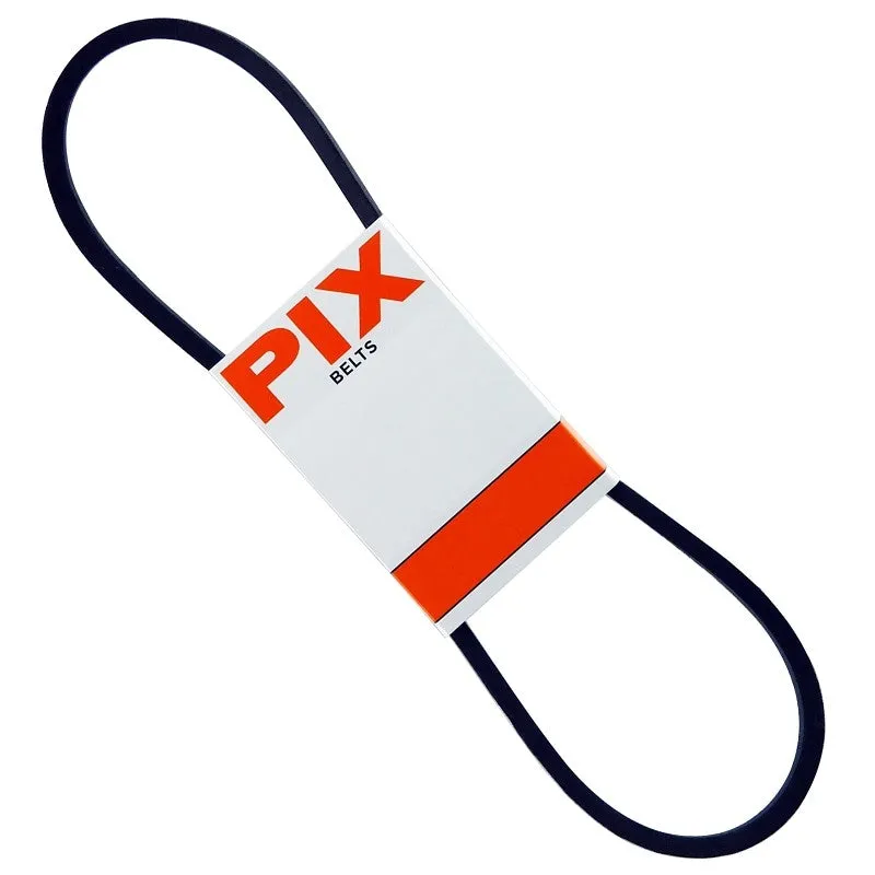 PIX A92/4L940 V-Belt, 94 in Outside Circumference, Molded Cog, 1/2 in W, Black