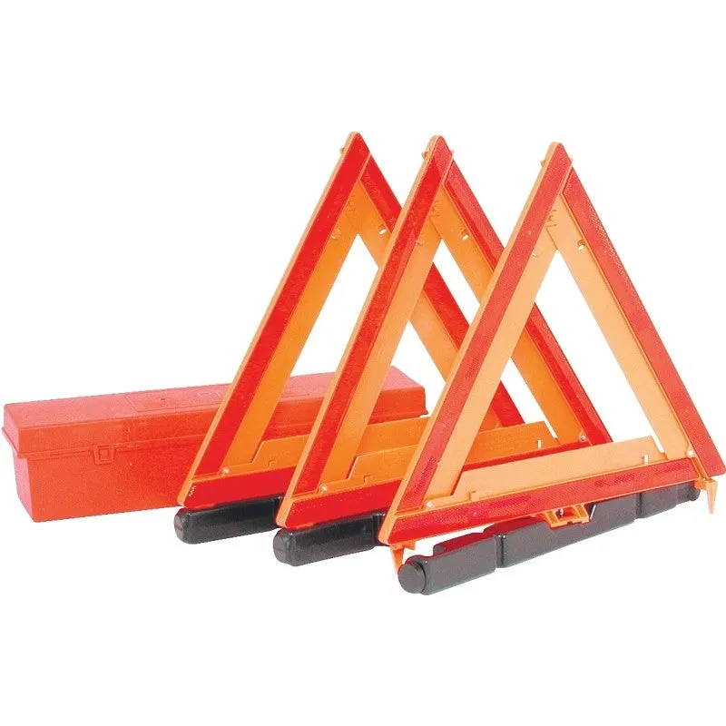 PM 449 Warning Triangle Kit, Fluorescent Orange Reflector
