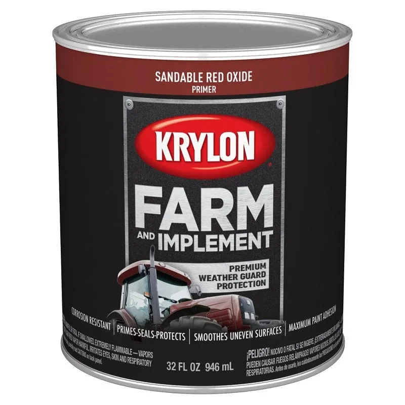 PRIMER SANDABLE RED OXIDE 1QT (Pack of 2)