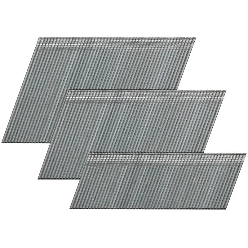 Paslode 650232 Trim Nail, 2-1/2 in L, 16 Gauge, Steel, Galvanized, Flat Head