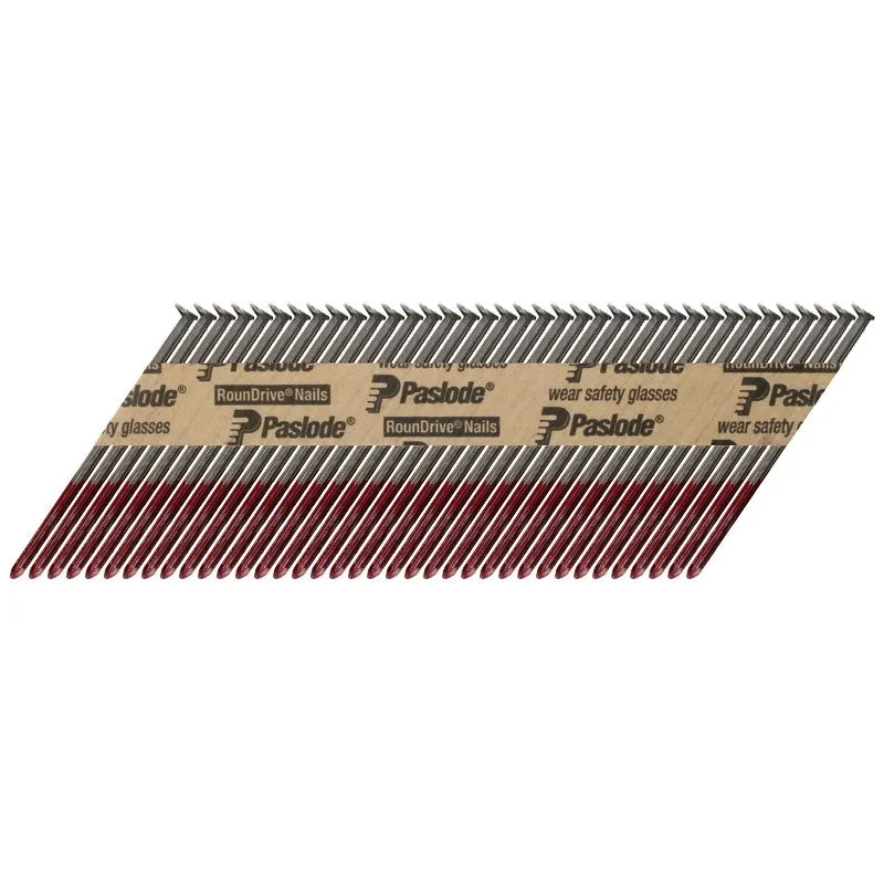 Paslode 650830 Framing Nail, 3 in L, 10 ga Gauge, Steel, Bright, Full-Round Head, Smooth Shank