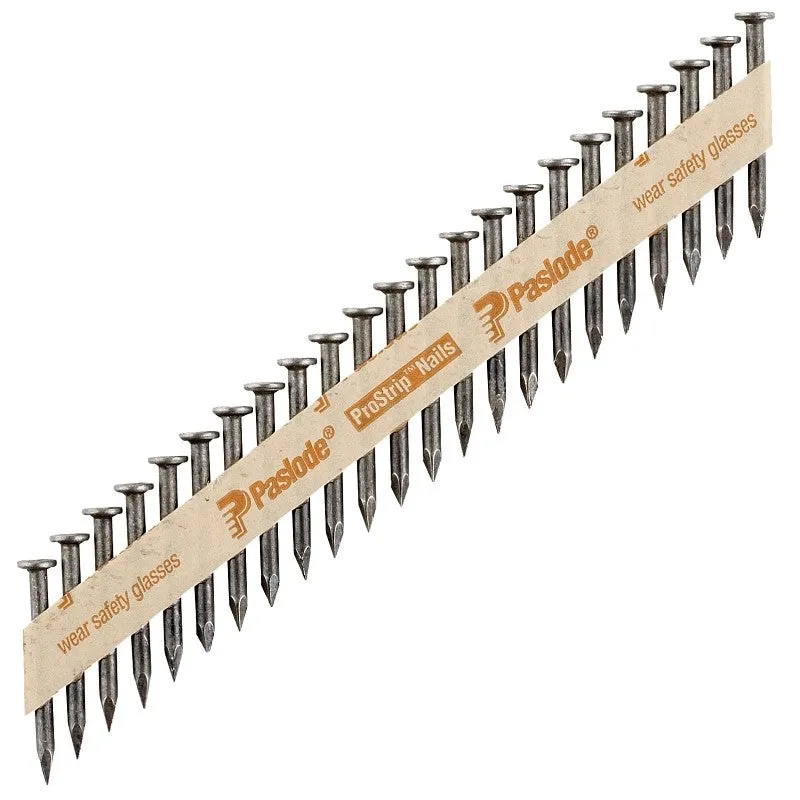 Paslode Positive Placement 650027 Series Connector Nail, Paper Tape Collation, 2-1/2 in L, Steel, Brite