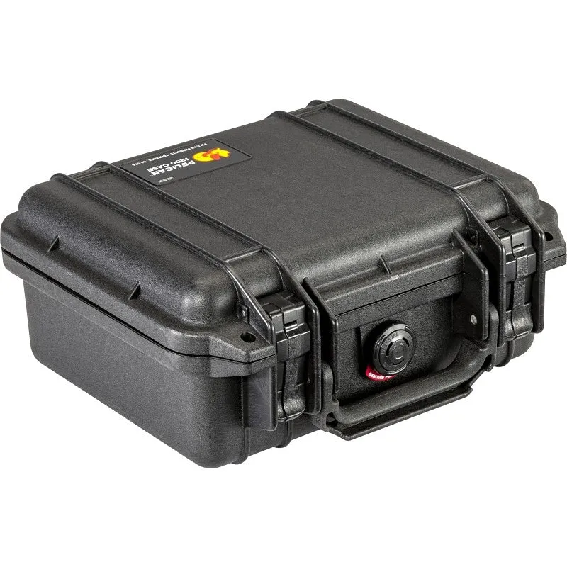 Pelican 1200-000-110 Protector Case, 10.62 in L, 9.68 in W, 4.87 in H, Polypropylene, Black