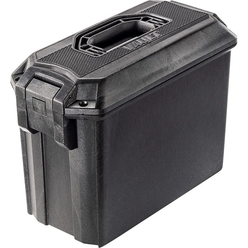 Pelican Vault Series VCV250-0010-BLK Ammo Case, 6.27 in L, 7.9 in W, 11.93 in H, ABS/Polyethylene, Black