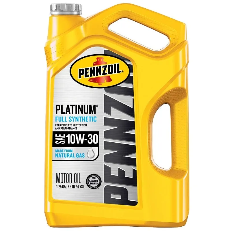 Pennzoil 550046205 Motor Oil, 5 qt Bottle, 10W-30, 1/PK (Pack of 3)