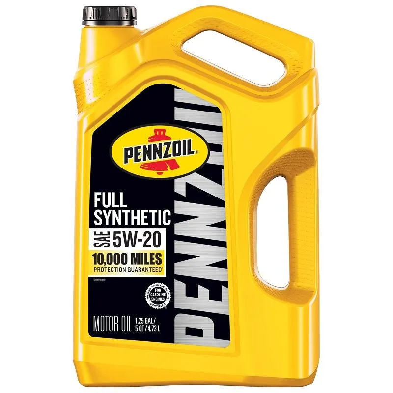 Pennzoil 550058599 Full Synthetic Motor Oil, 5W-20, 5 qt Bottle
