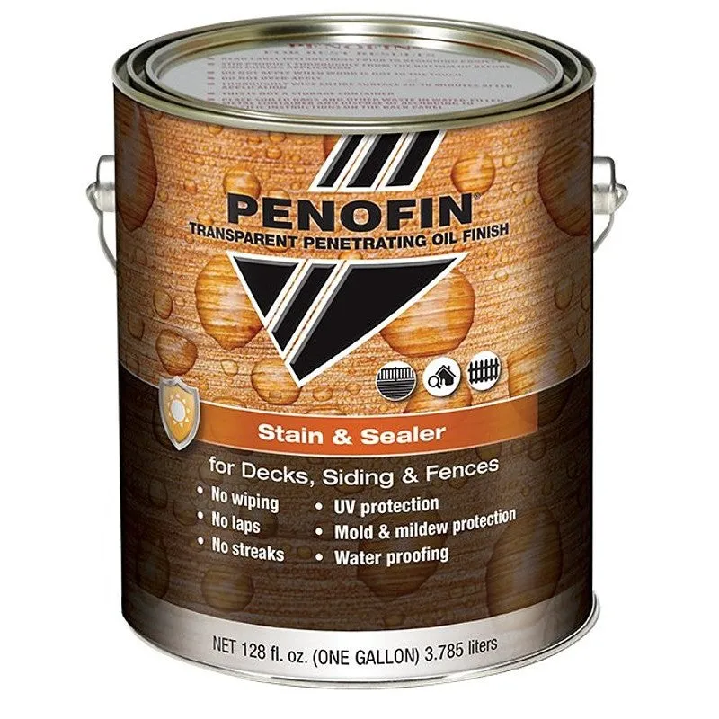 Penofin FSSNAGA Penetrating Oil Finish Stain and Sealer, Matte, Natural, Liquid, 1 gal (Pack of 4)