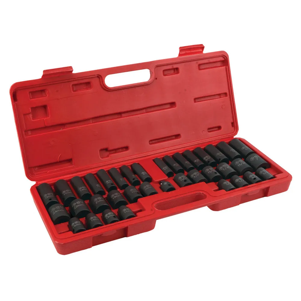 Performance Tool M796 38 Piece Impact Socket Set