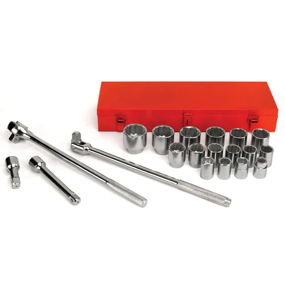 Performance Tool W1180 21 Piece SAE 3/4″ Drive Socket Set