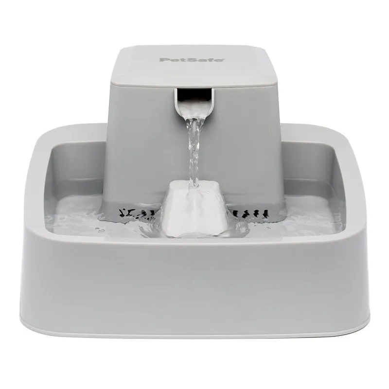 PetSafe PWW00-16777 Pet Fountain, 1 gal Volume, Plastic, Gray