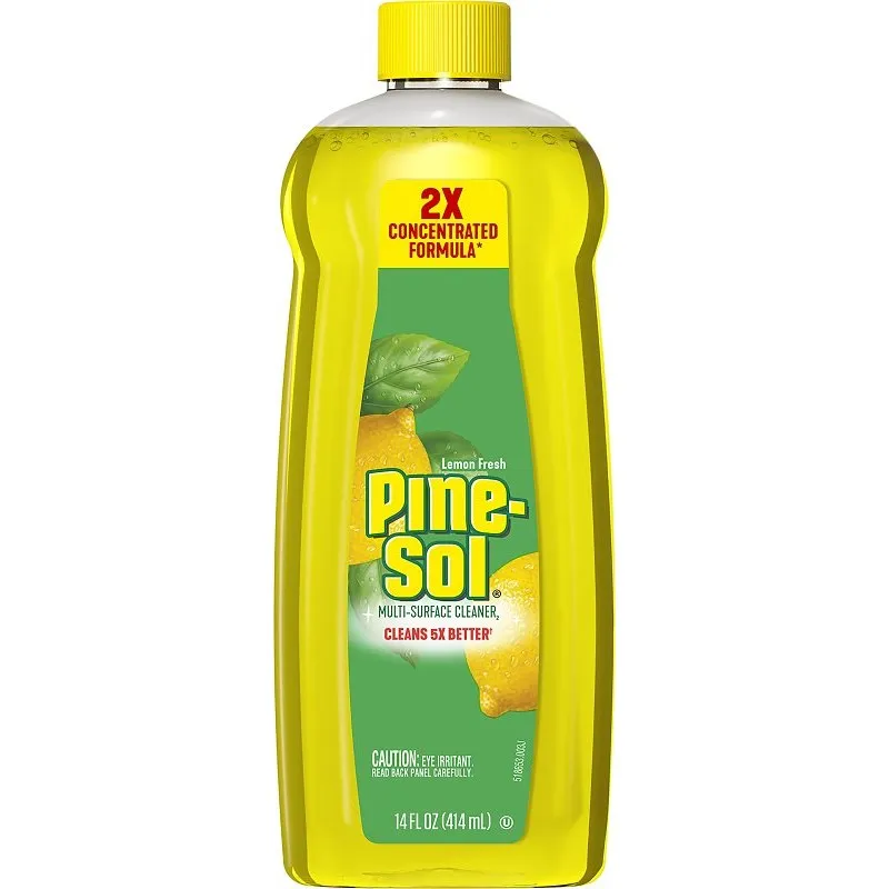Pine-Sol 10041294601488 Multi-Surface Cleaner and Disinfectant, 14 oz, Bottle, Liquid, Lemon Fresh (Pack of 12)
