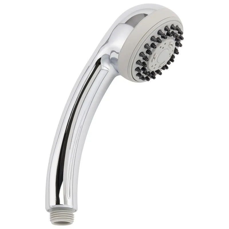 Plumb Pak K720CP Handheld Shower Head, Round, 1.8 gpm, 3-Spray Function, Polished Chrome, 3 in Dia