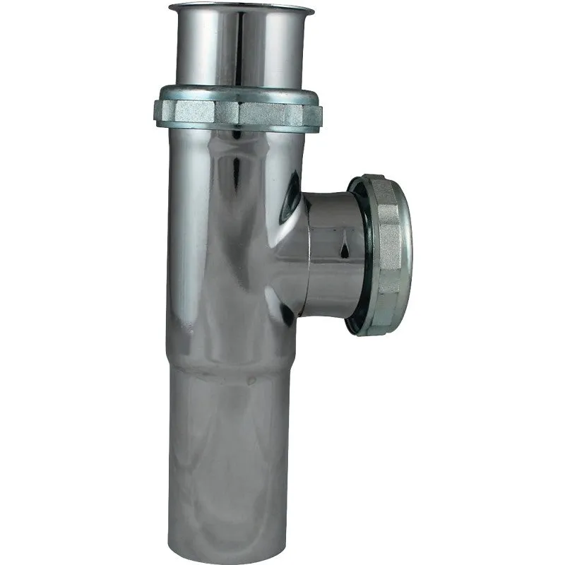 Plumb Pak PP17CP Tee and Tailpiece, 1-1/2 in, 22 ga Thick Wall, Slip-Joint, Brass