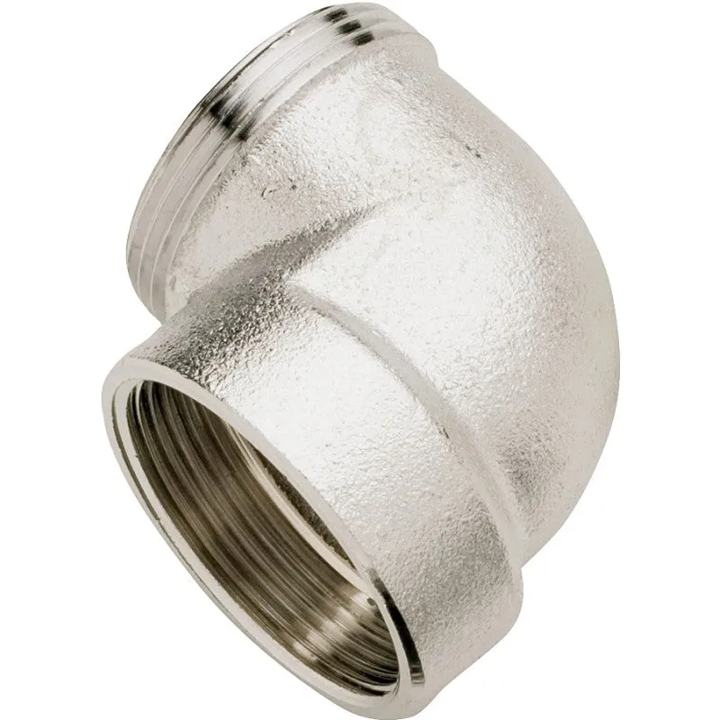Plumb Pak PP20CP Pipe Elbow, 1/2 in, IPS, Brass, Polished Chrome