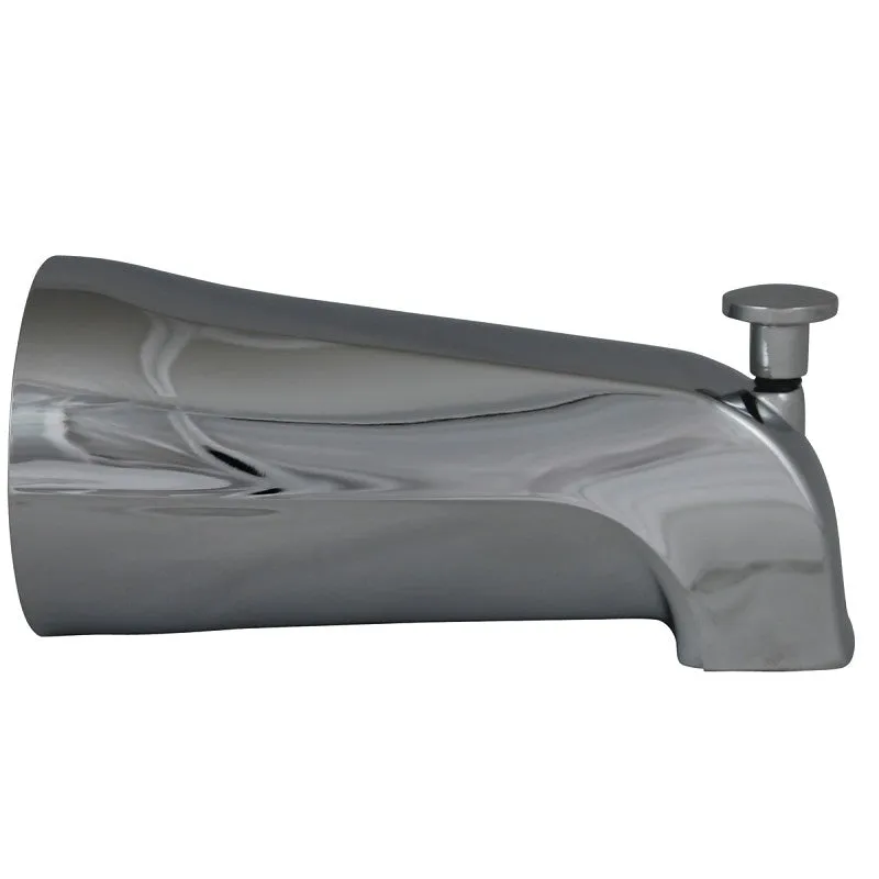 Plumb Pak PP22536 Bathtub Spout, 13 in L, 7 in W, 10 in H, 3/4 in Connection, IPS, Chrome Plated