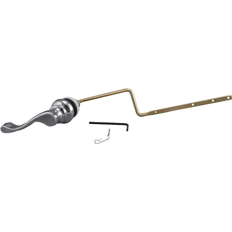Plumb Pak PP836-74CPL Wallplate Toilet Tank Lever, Metal, Porcelain Chrome