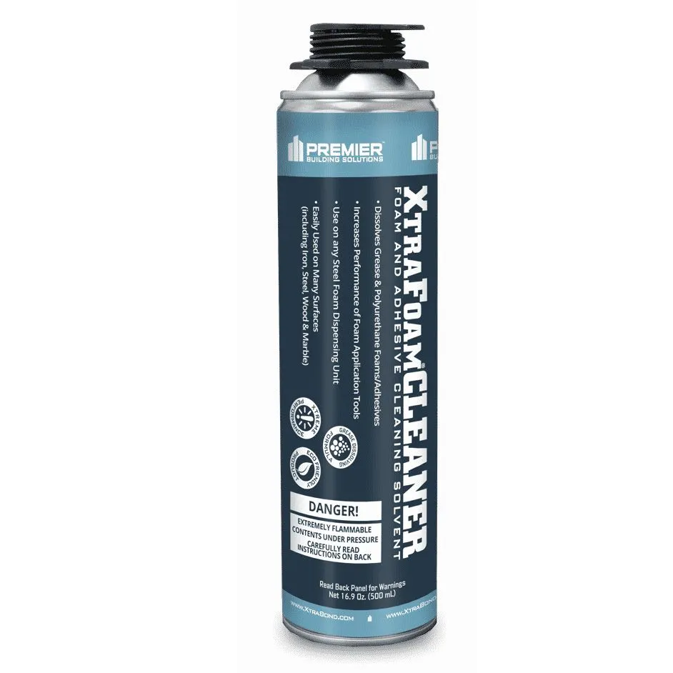 Premier XtraFoam Cleaner – Foam and Adhesive Cleaning Solvent