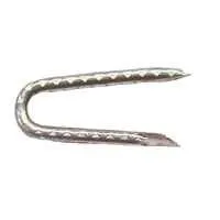 ProFIT 0079095 Series Fence Staple, 1-1/2 in L, Electro-Galvanized, 1/4 in W Crown, 9 ga