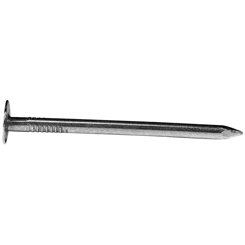 ProFIT 0132135 Hand Drive Roofing Nail, 2 in L, Flat Head, 11 ga, Steel