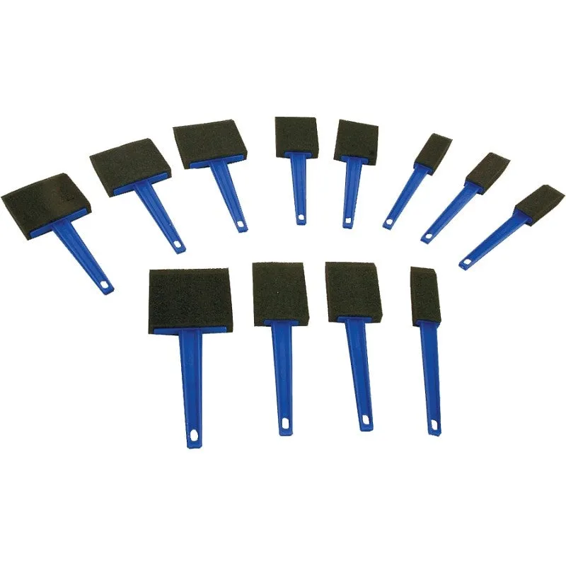 ProSource A3L50112 Paint Brush Set, Low Density, 1, 2, 3 in Brush, 12 -Brush