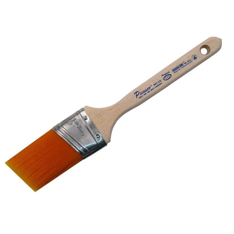 Proform Picasso PIC1-2.0 Paint Brush, Beechwood Handle, 2 in W, Angled Oval Brush, PBT Bristle
