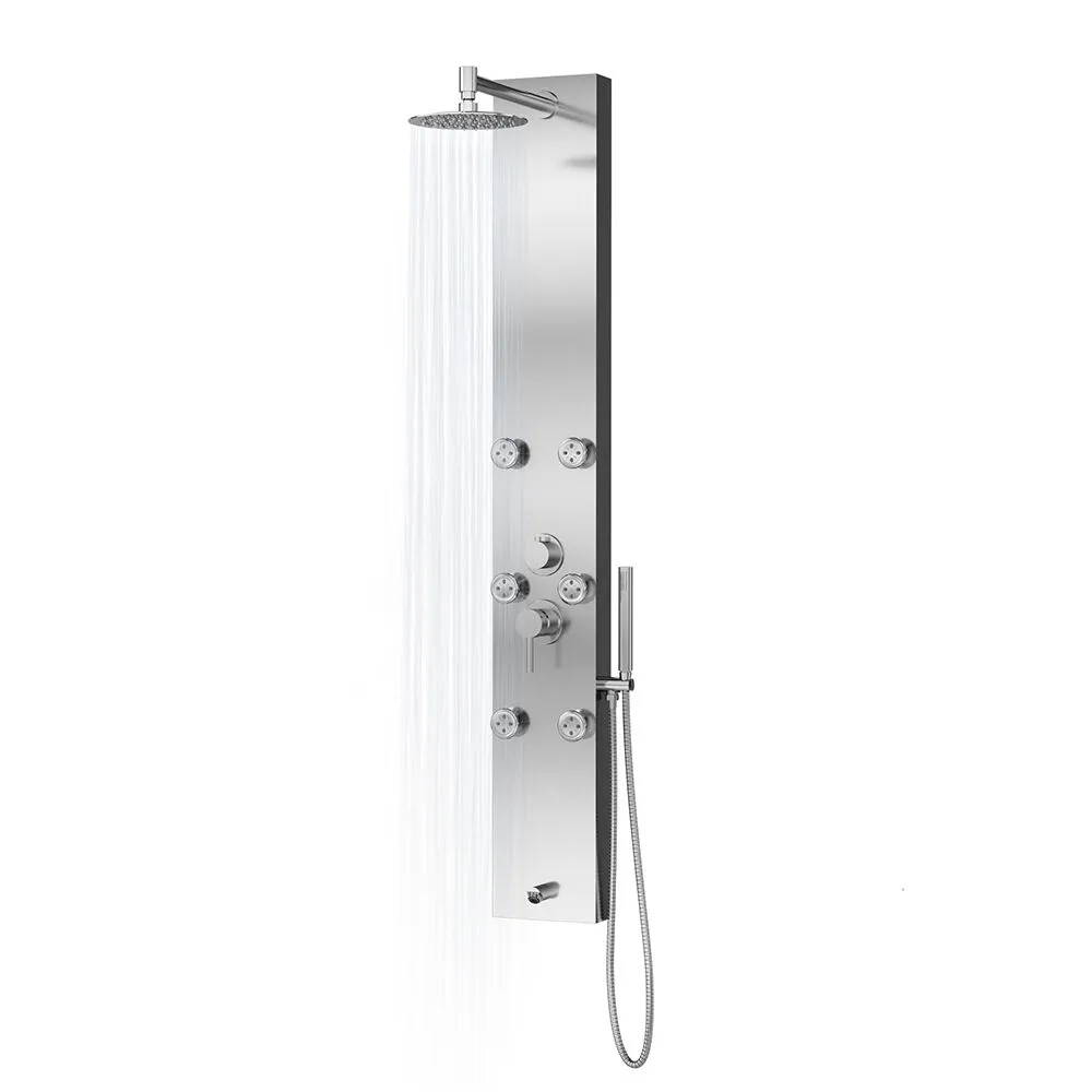 Pulse ShowerSpa Monterey ShowerSpa – Stainless Steel Brushed – 1042-SSB