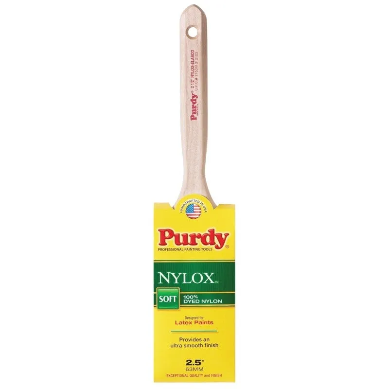 Purdy 100225 Trim Brush, Natural Hardwood Handle, 2-1/2 in W, Nylon Bristle