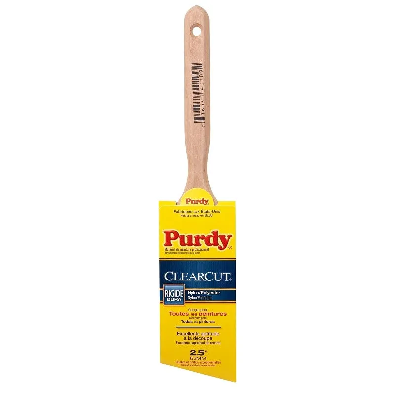 Purdy Clearcut Glide 152125 Trim Brush, Nylon/Polyester Bristle, Fluted Handle