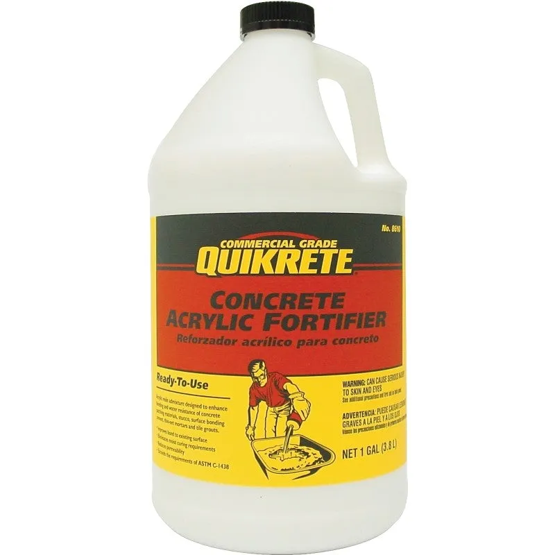 Quikrete 861001 Concrete Acrylic Fortifier, Liquid, 1 gal Bottle