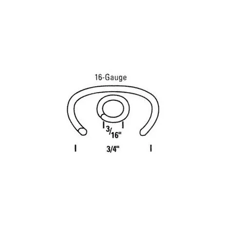RING16G110 Bostitch 16 Gauge 3/4″ GL C Ring, Box Count: 11000