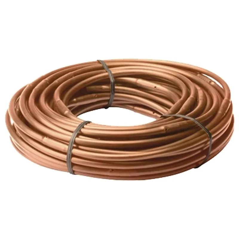 Rain Bird ET256-50S Emitter Tubing, 0.16 in ID, 50 ft L, Polyethylene, Brown