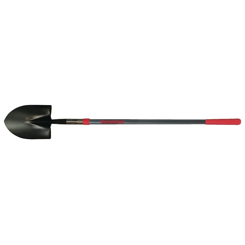 Razor-Back 45000 Shovel, 8-3/4 in W Blade, Steel Blade, Fiberglass Handle, Long Handle, 48 in L Handle