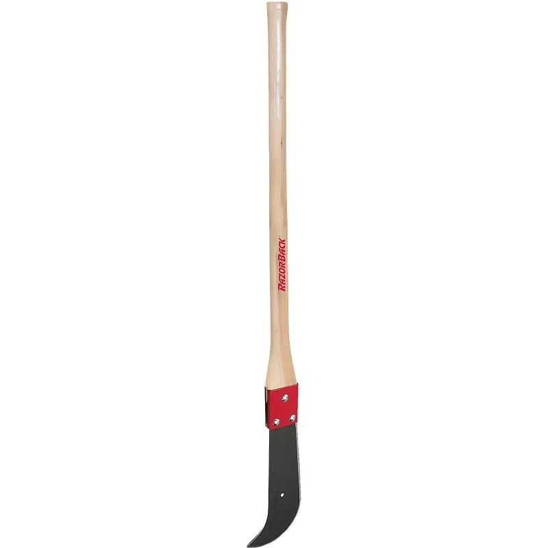 Razor-Back 62222 Double Edge Cutter, 16 in L Blade, Carbon Steel Blade, Hickory Handle, Wood Handle
