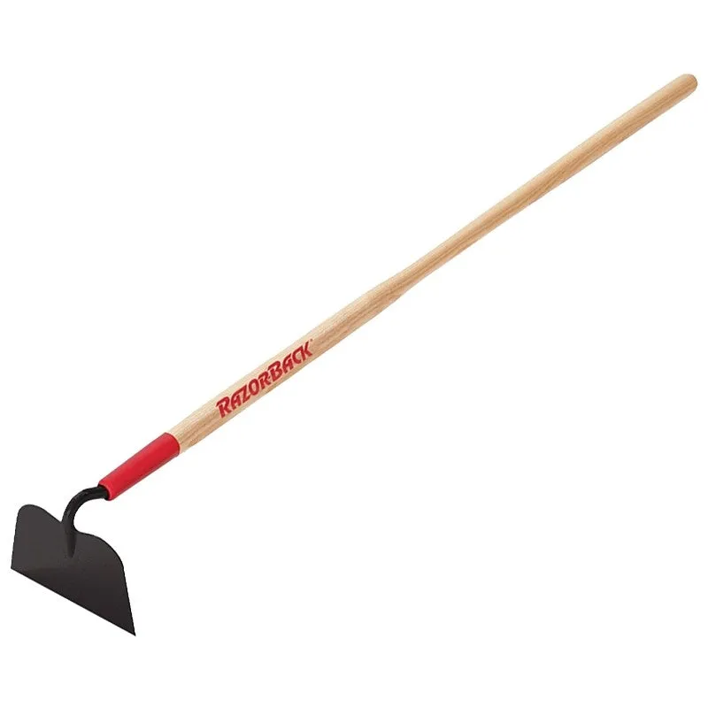 Razor-Back 71113 Garden Hoe, 4-1/4 in W Blade, 6-1/4 in L Blade, Steel Blade, Shank Pattern Blade, Hardwood Handle