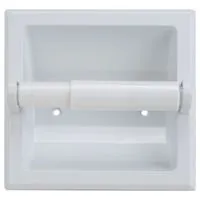 Recessed Toilet Paper Holder White