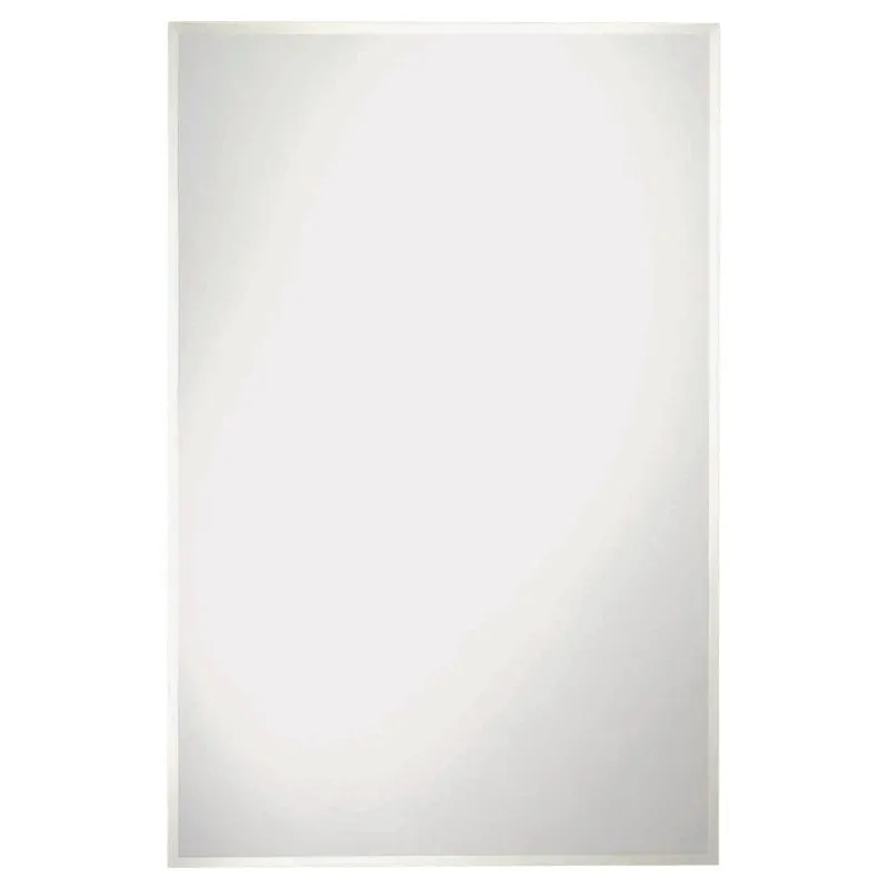 Renin 201200 Somerset Frameless Mirror, 36 in L, 24 in W, Rectangular, Clear Frame (Pack of 6)