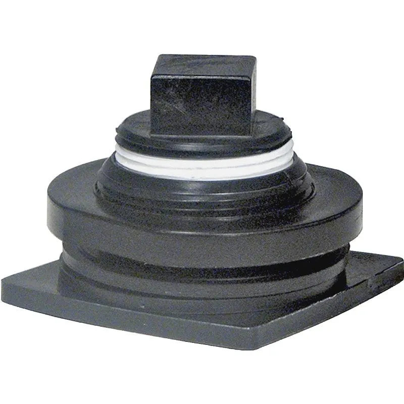 Rubbermaid FG505012 Drain Plug Kit, Plastic, Black, For: 1MDB5, 1MDB6, 1MDB7, 1MDB8, 1MDB9 Stock Tank