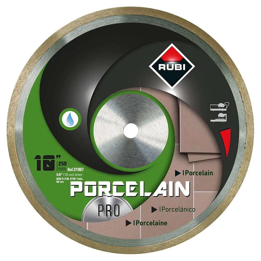 Rubi Tools Porcelain Pro Wet Diamond Blades